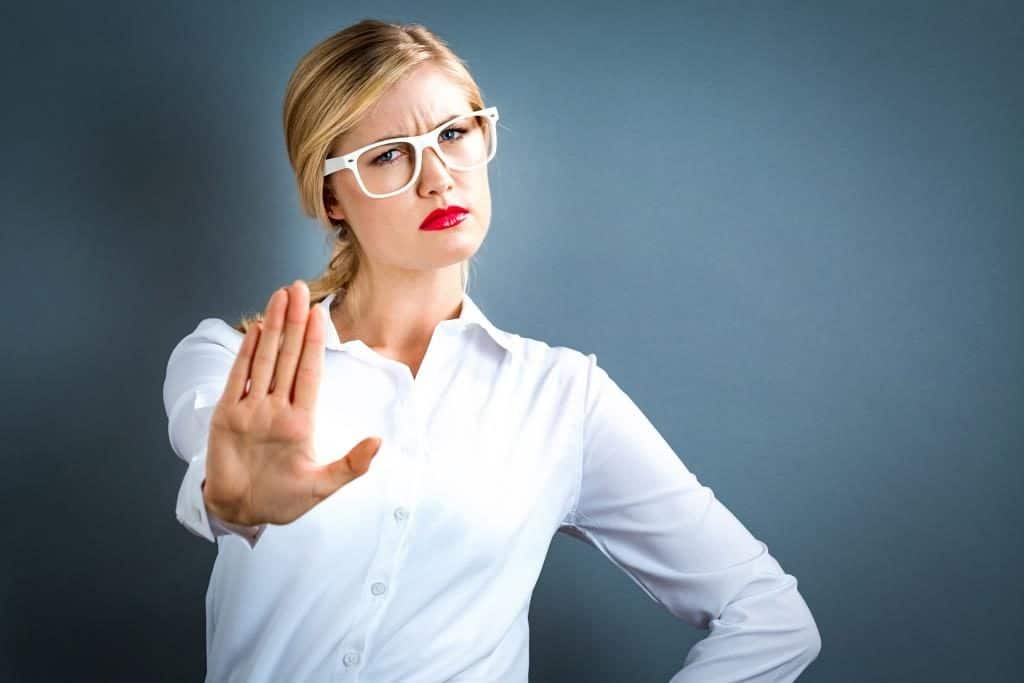 Business Woman Hand Stop | Taxwise Australia | (08) 9248 8124