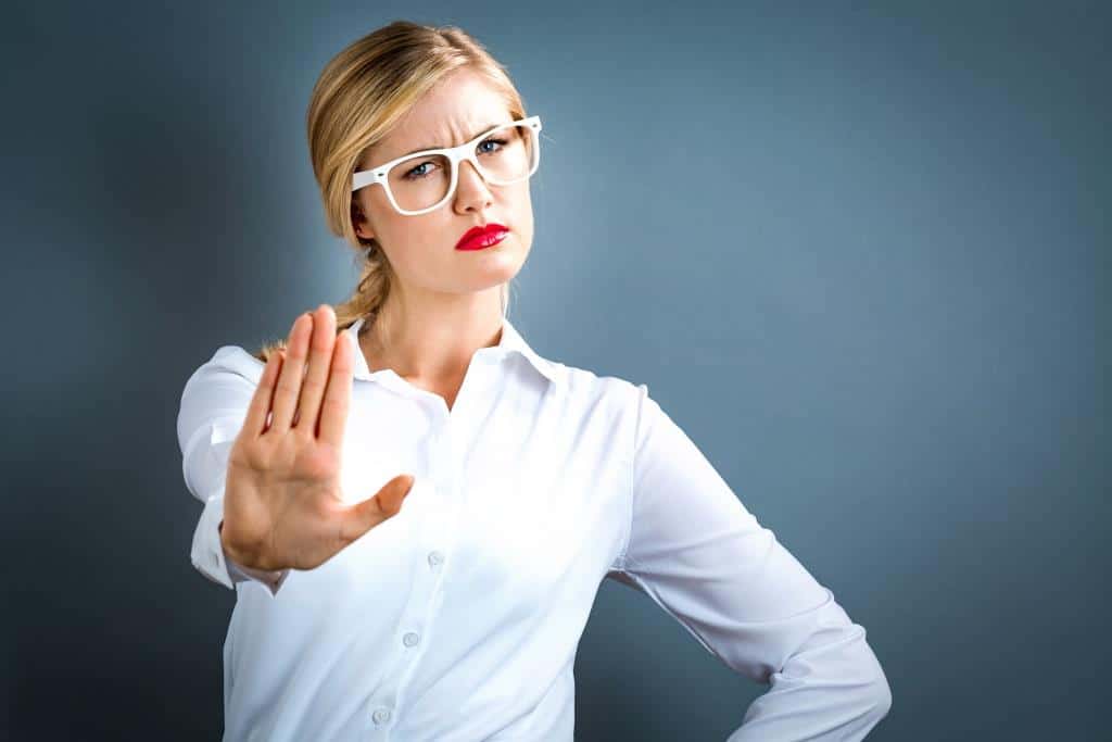 Business Woman Hand Stop | Taxwise Australia | (08) 9248 8124